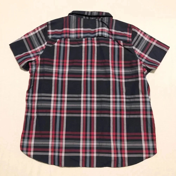 Eddie  Bauer Travex Button Shirt Womens Size XL Plaid Short Sleeve Shirt - Picture 14 of 16